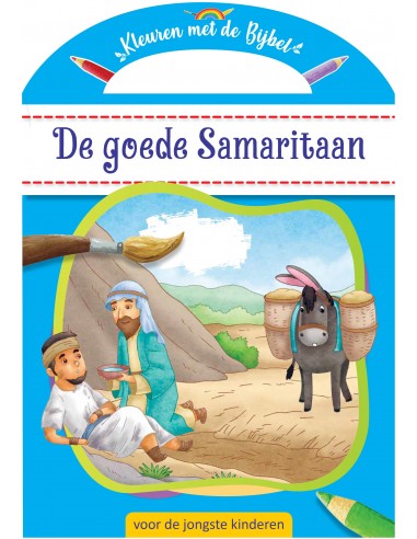 met handvat Kleurboek - Goede samaritaan