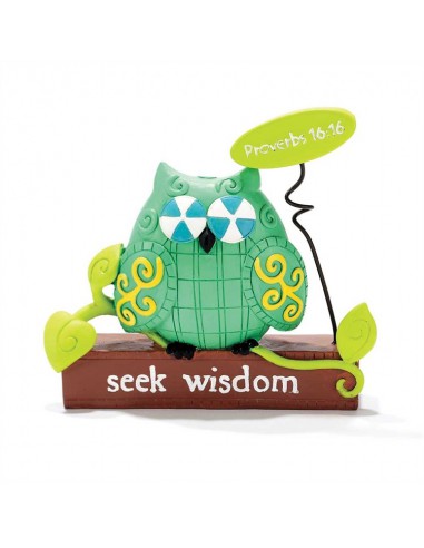 tuinornament - Seek Wisdom - Owl -...